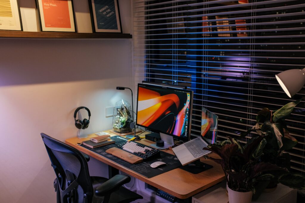 desk setup